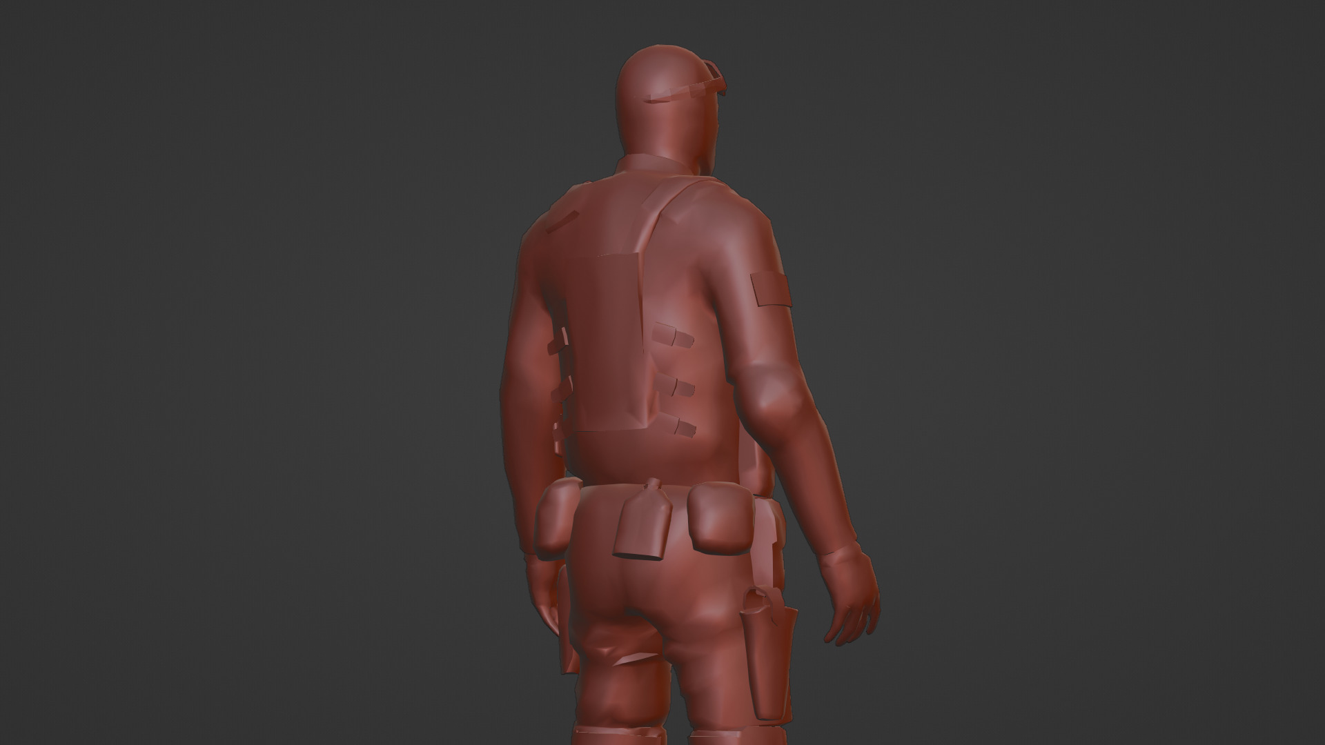 US Special Forces Operator Stealth Uniform 3D Model Low-poly 3D model_13