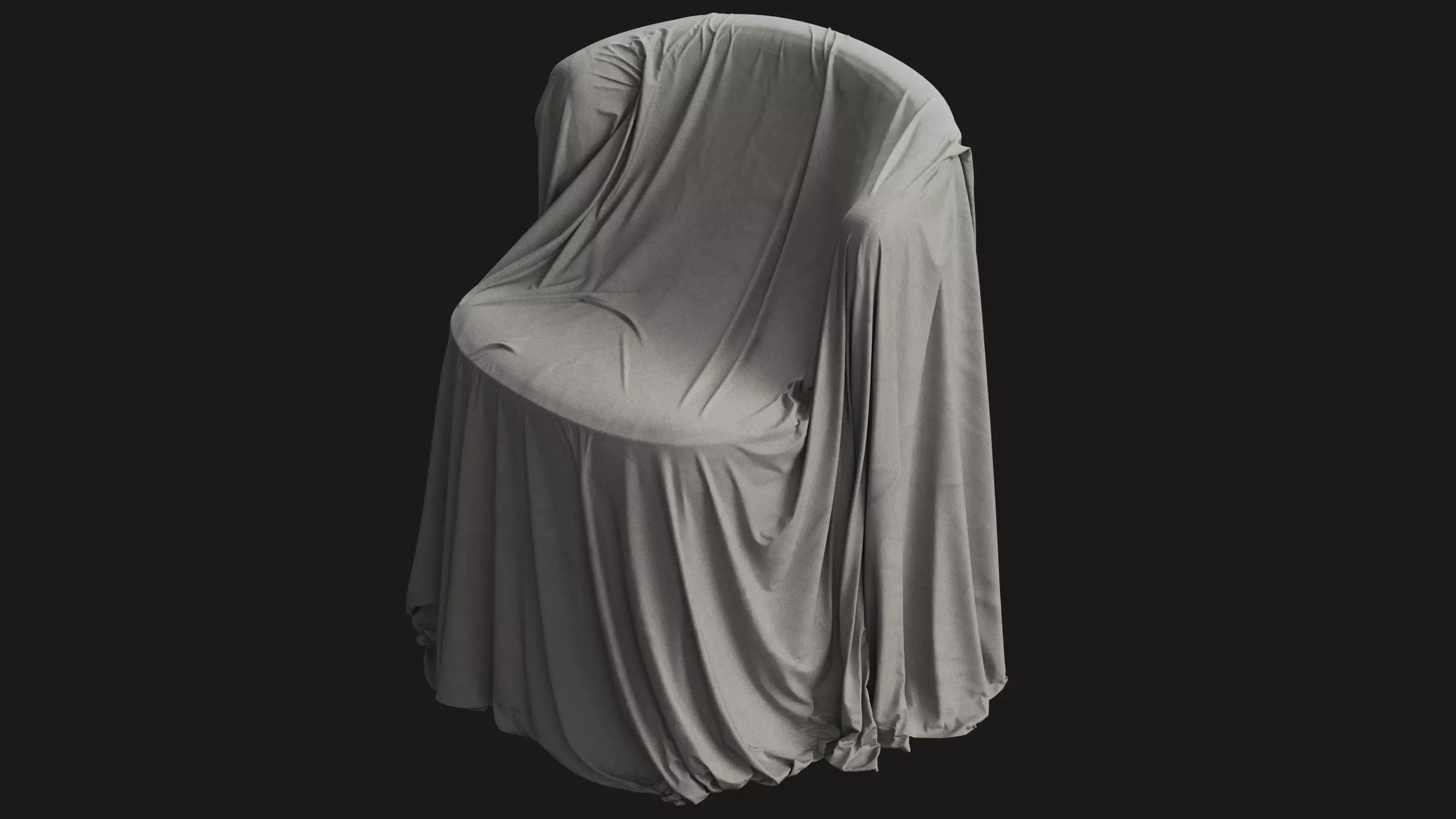 Covered Modern Chair 02 3D model