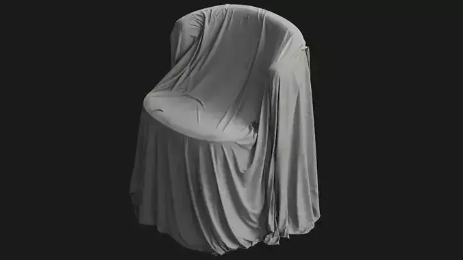 Covered Modern Chair 02