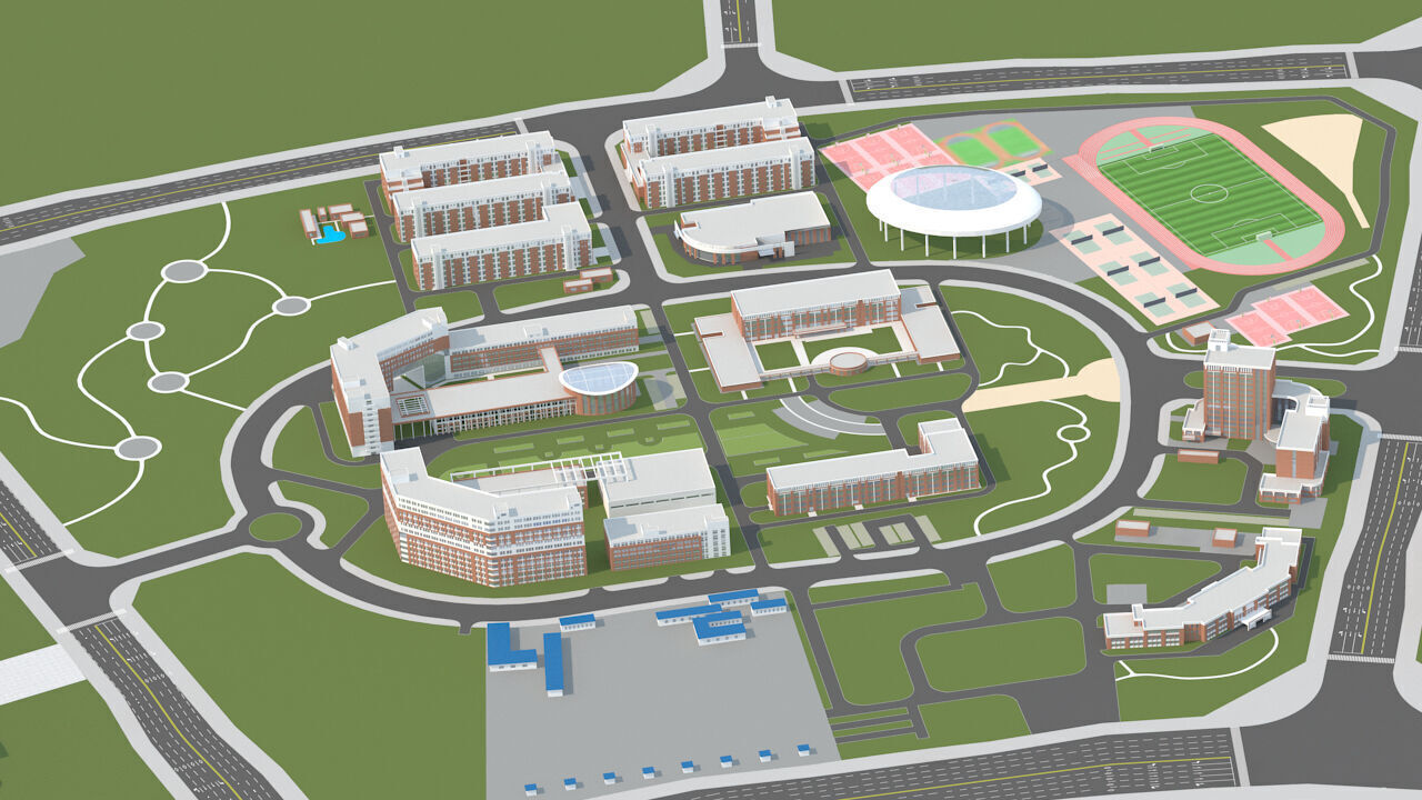 Kunming Medical University 3D model_1