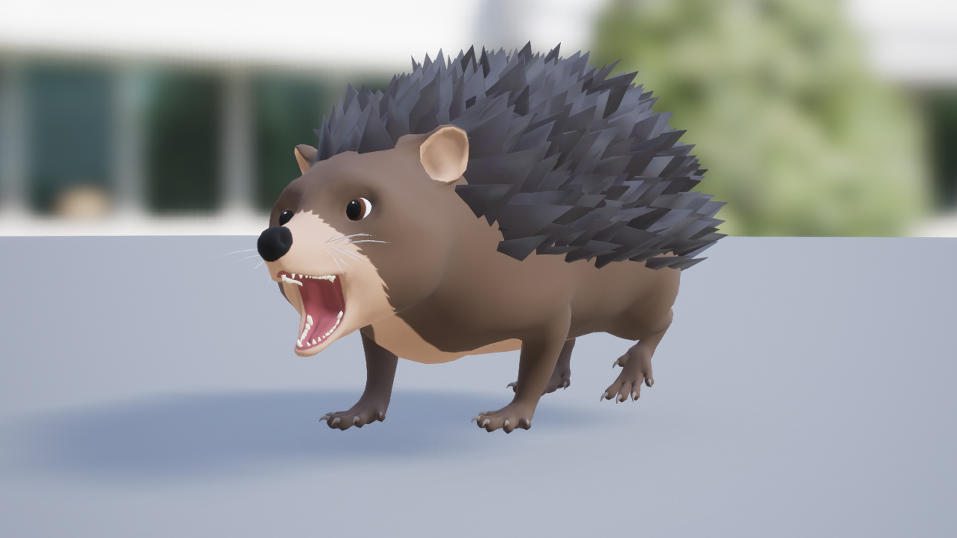 Cartoon Hedgehog Low-poly 3D model_12