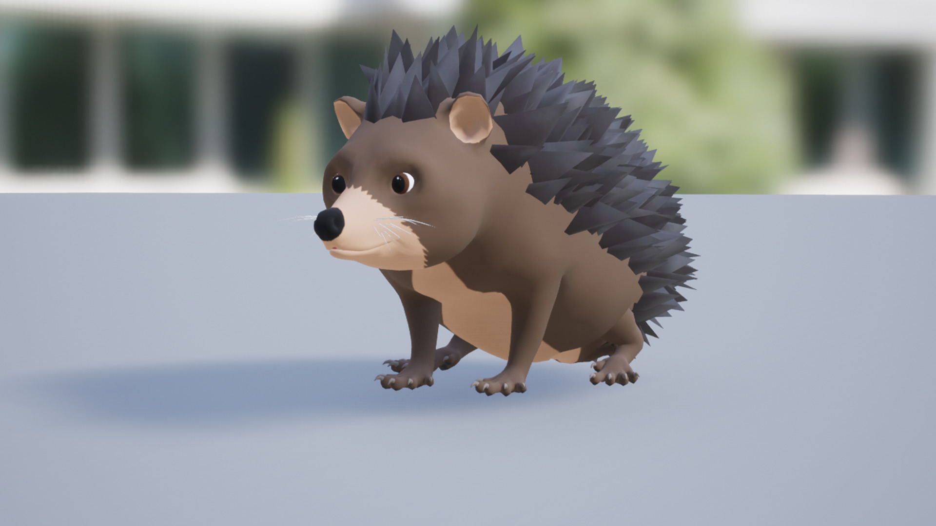 Cartoon Hedgehog Low-poly 3D model_13