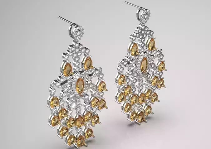 luxury diamond earring je0038