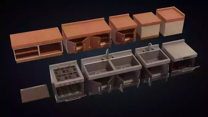 Kitchen Appliance Essentials - Stylized Kitchen Pack - Part 1