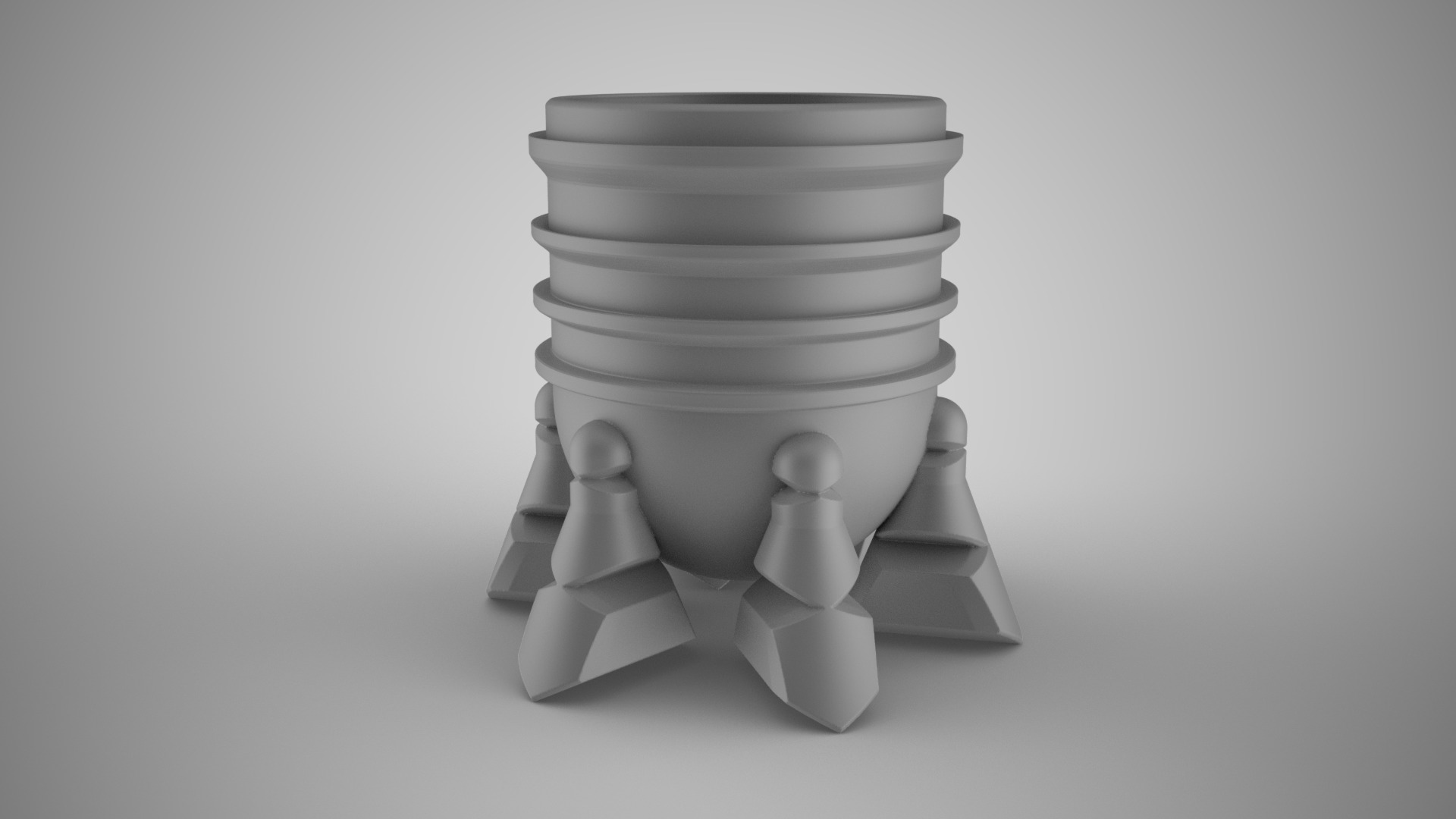 Geometric Pencil Holder 3D print model_2