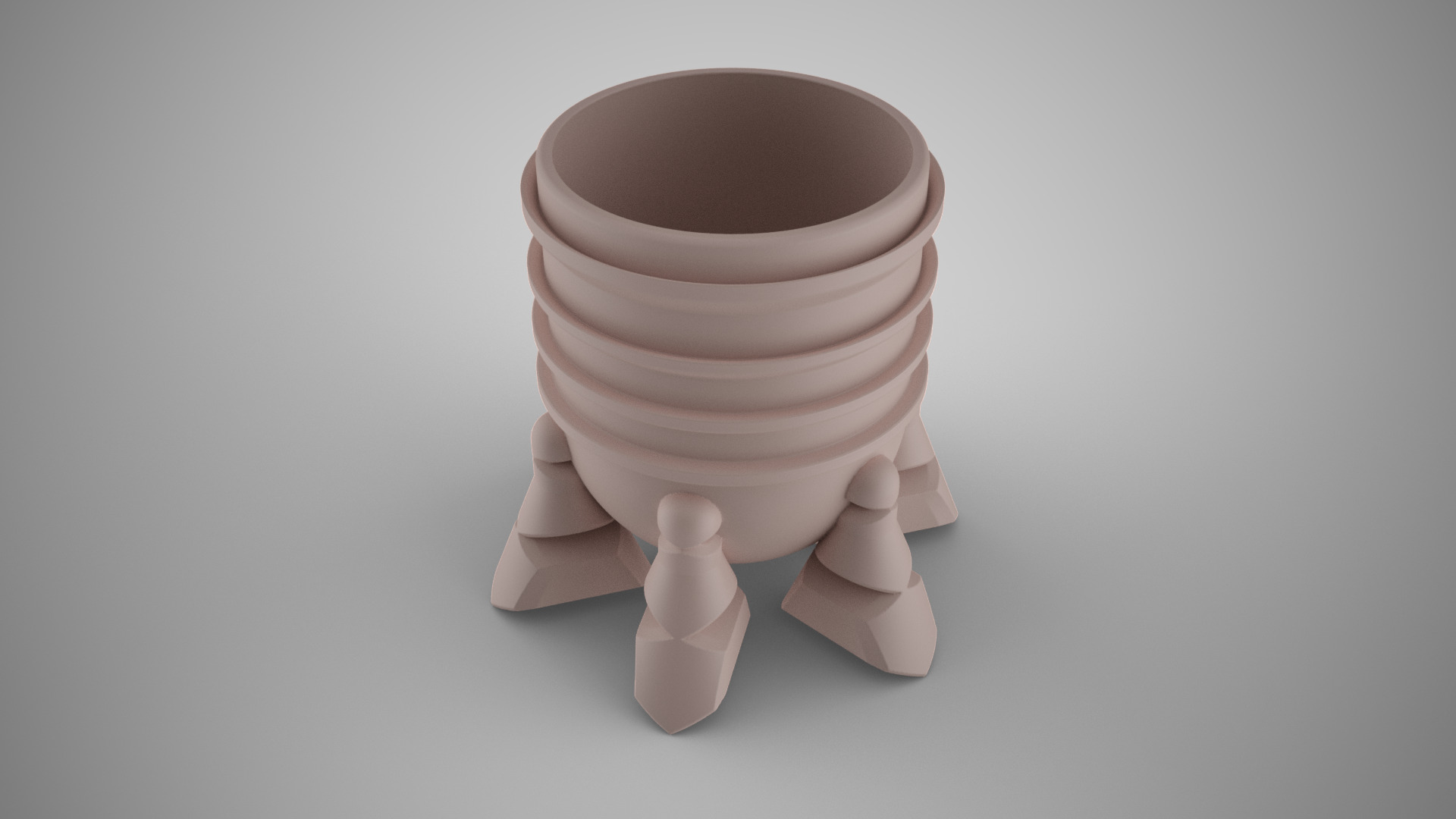 Geometric Pencil Holder 3D print model_5