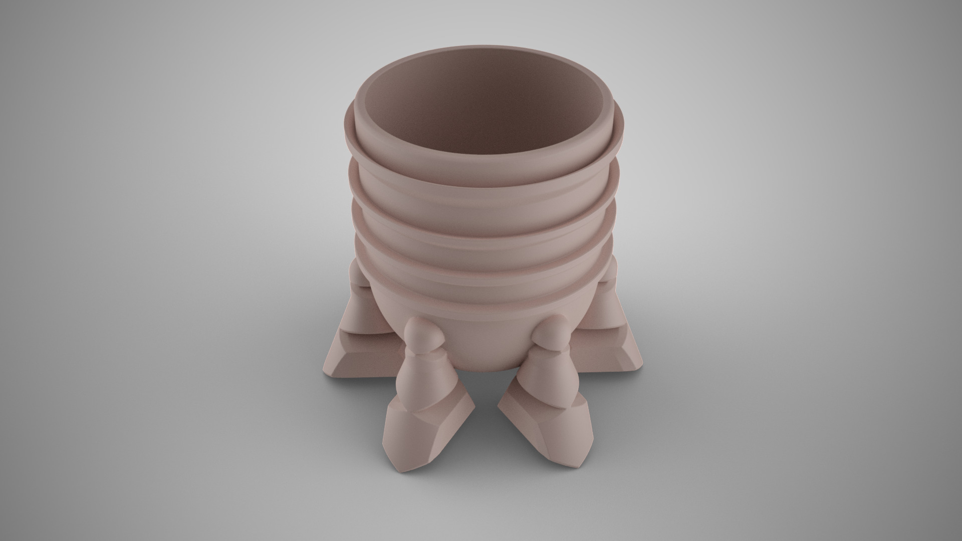 Geometric Pencil Holder 3D print model_6