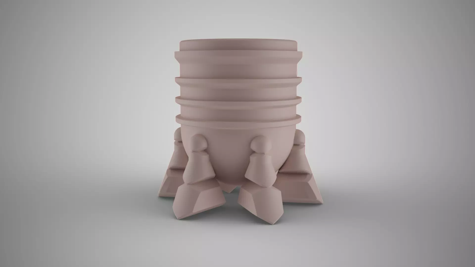 Geometric Pencil Holder 3D print model_0