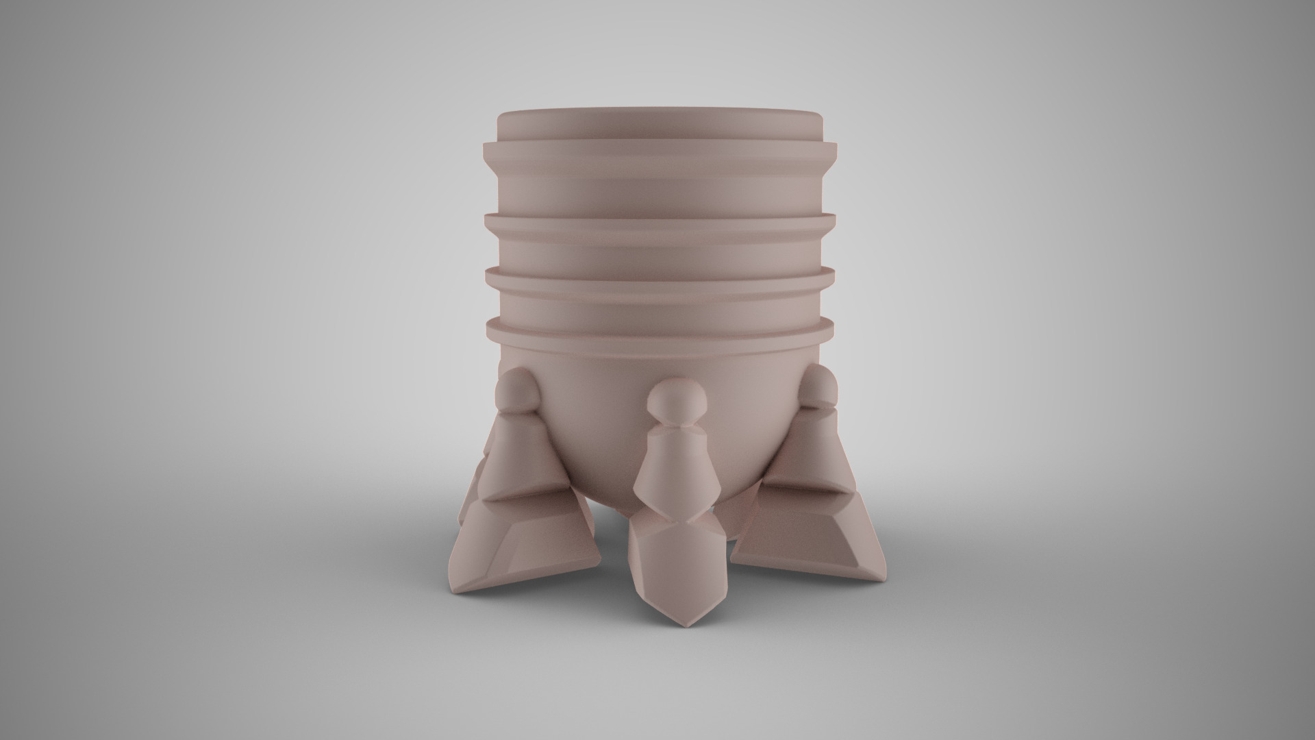 Geometric Pencil Holder 3D print model_4