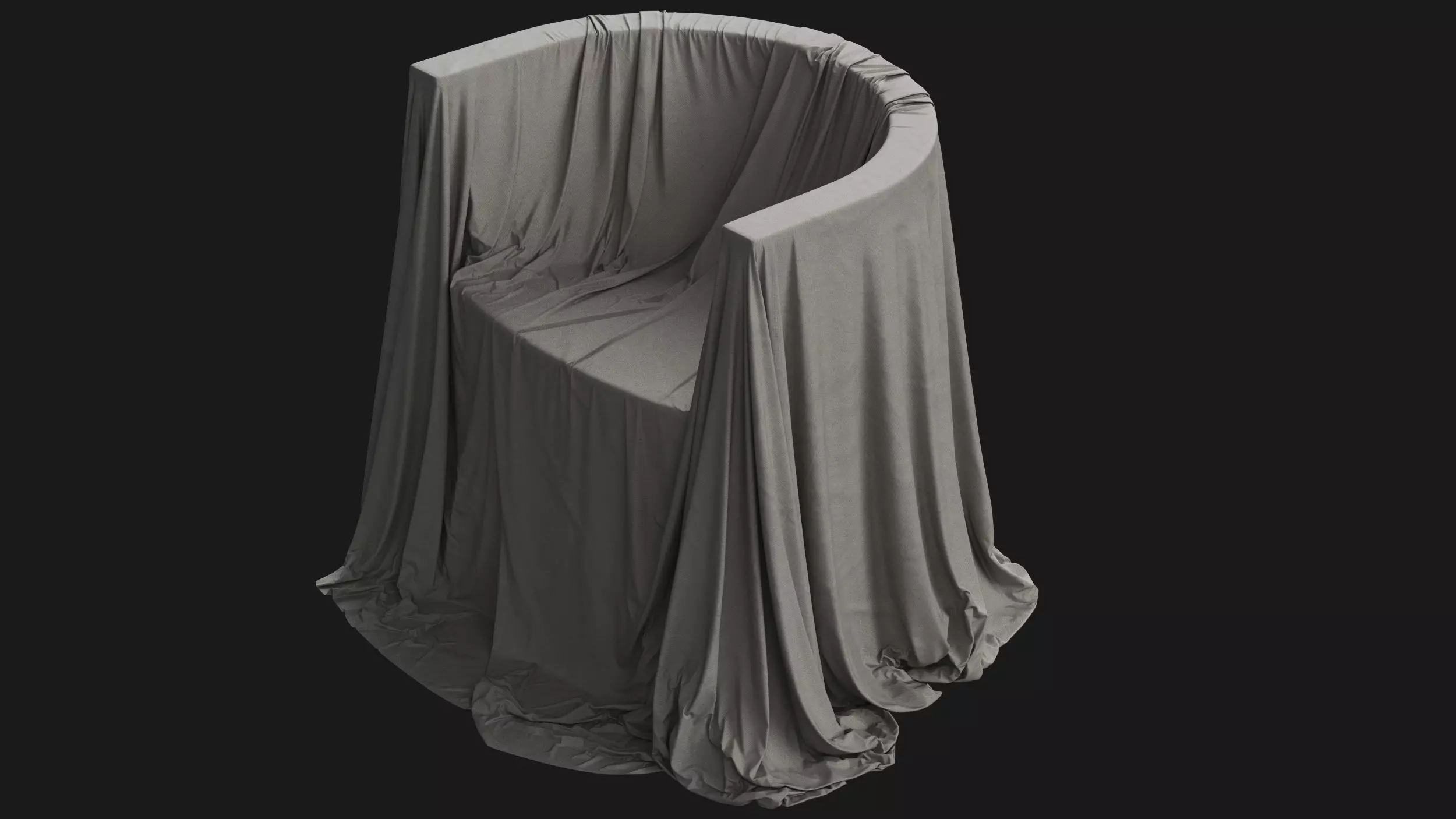 Covered Modern Chair 03 3D model