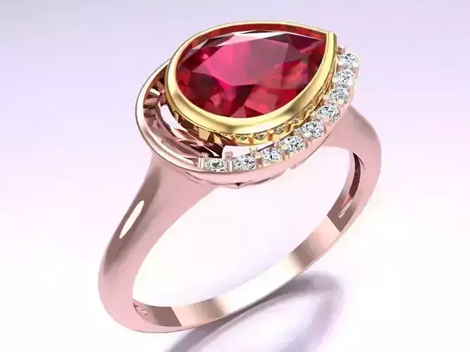 Pear Ring - Womens Rings  - N416357 