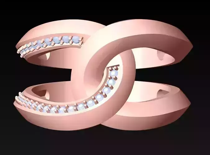 Diamond Ring - Womens Rings - N416407 3D print model