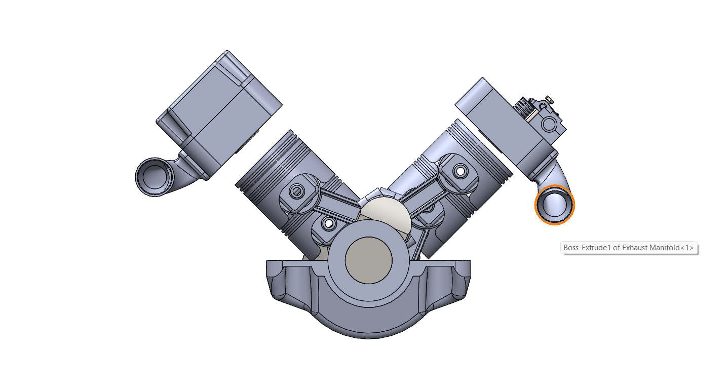 Dimension Accurate V6 Engine 3D Model with Individual Parts 3D model_8
