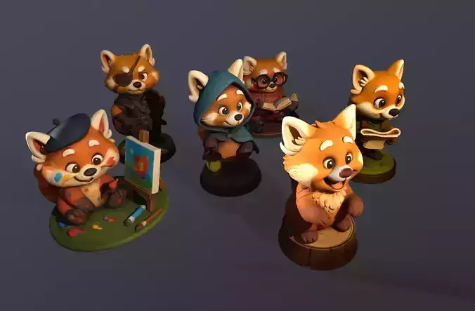Red Panda Toy Collection