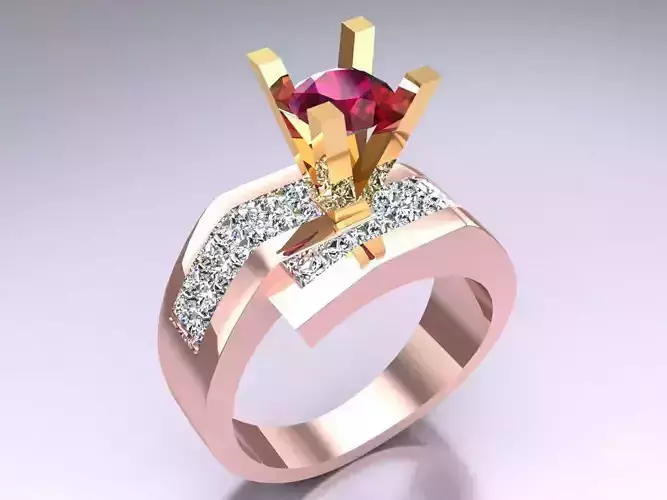 Diamond Ring  - N417328  3D print model