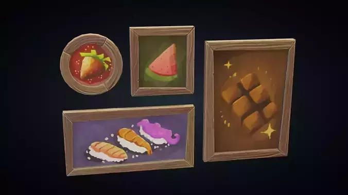 Decorative Painting Frames - Stylized Kitchen Pack - Part 3