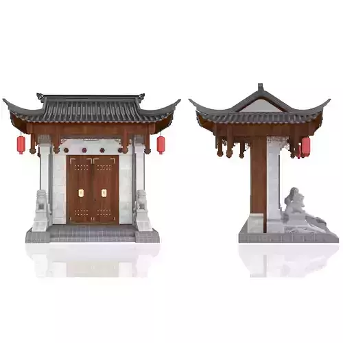 Chinese style gate