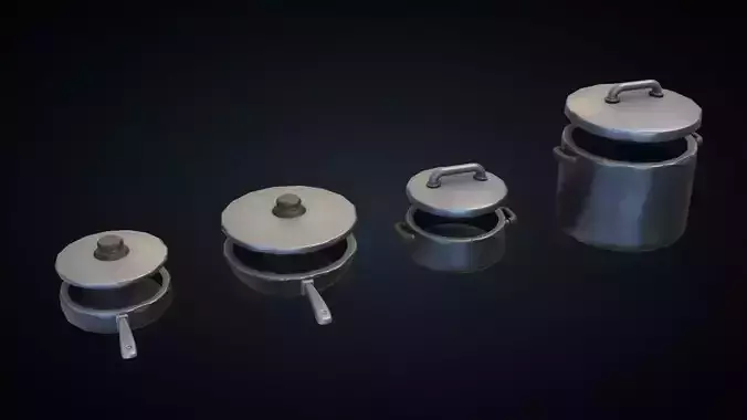 Pots and Pans - Stylized Kitchen Pack - Part 6