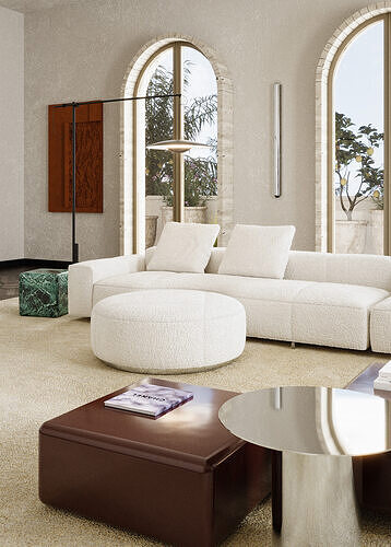 Minotti Living Room Set 3D model 4