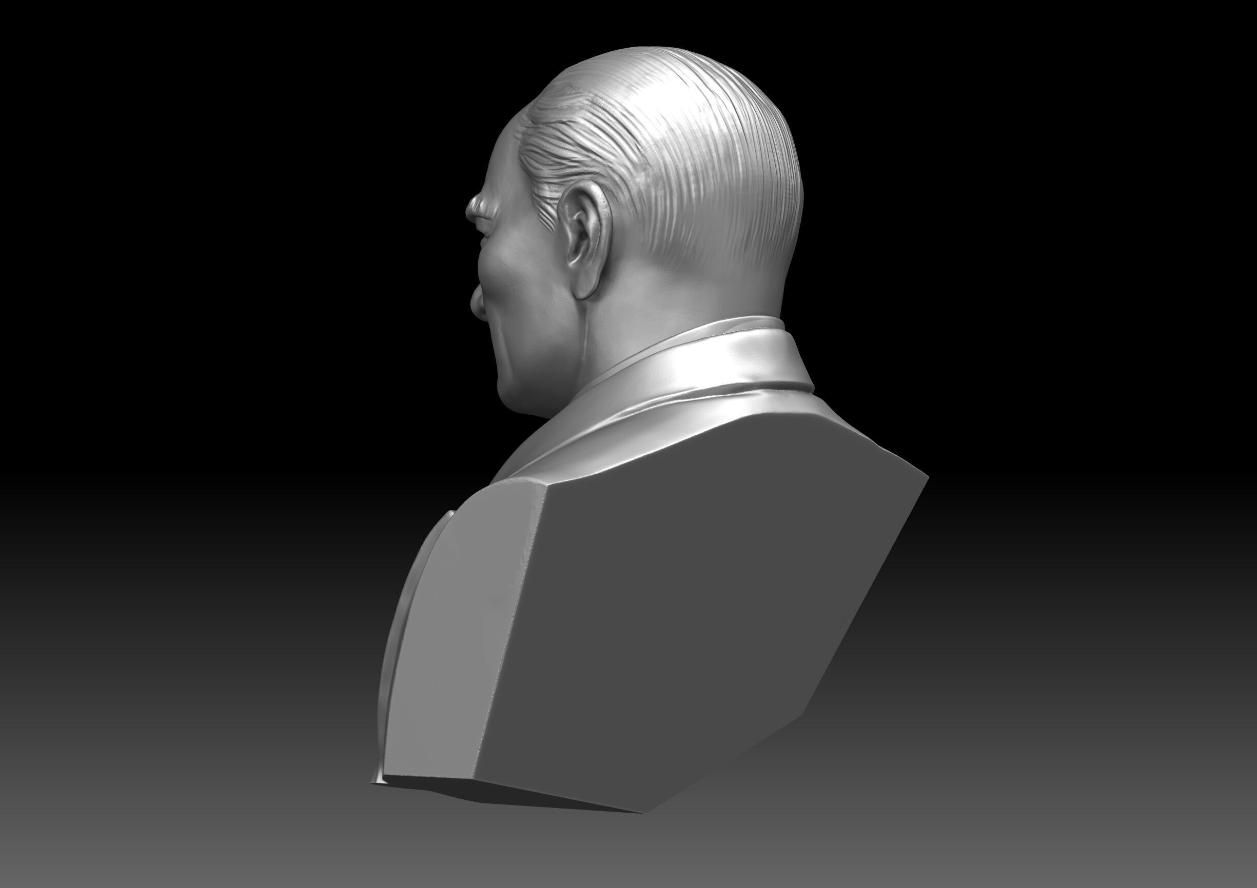 Ataturk Bust 3D print model_4