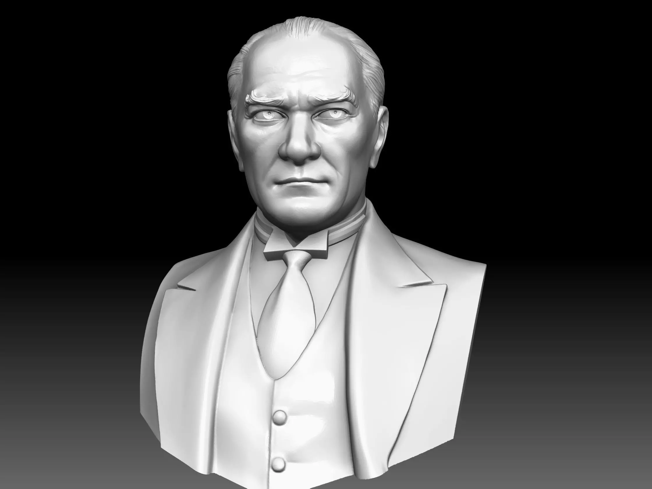 Ataturk Bust 3D print model_0