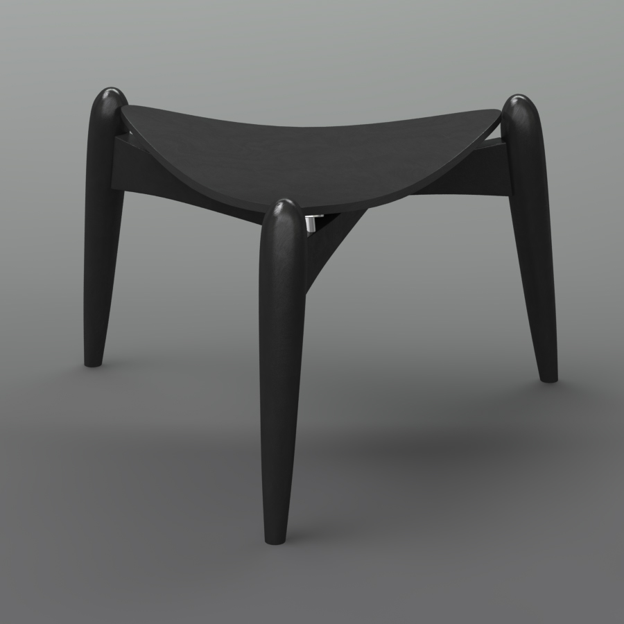Tale Stool 3D model_2