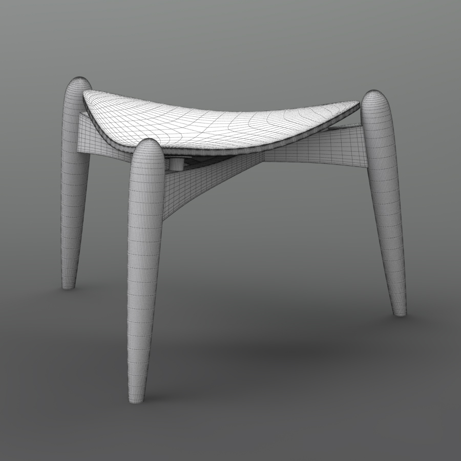 Tale Stool 3D model_4