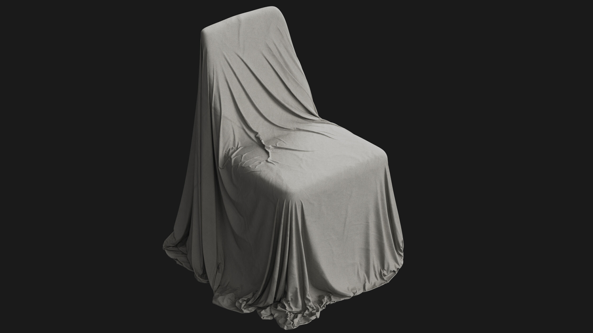 Covered Modern Chair 04 3D model_3