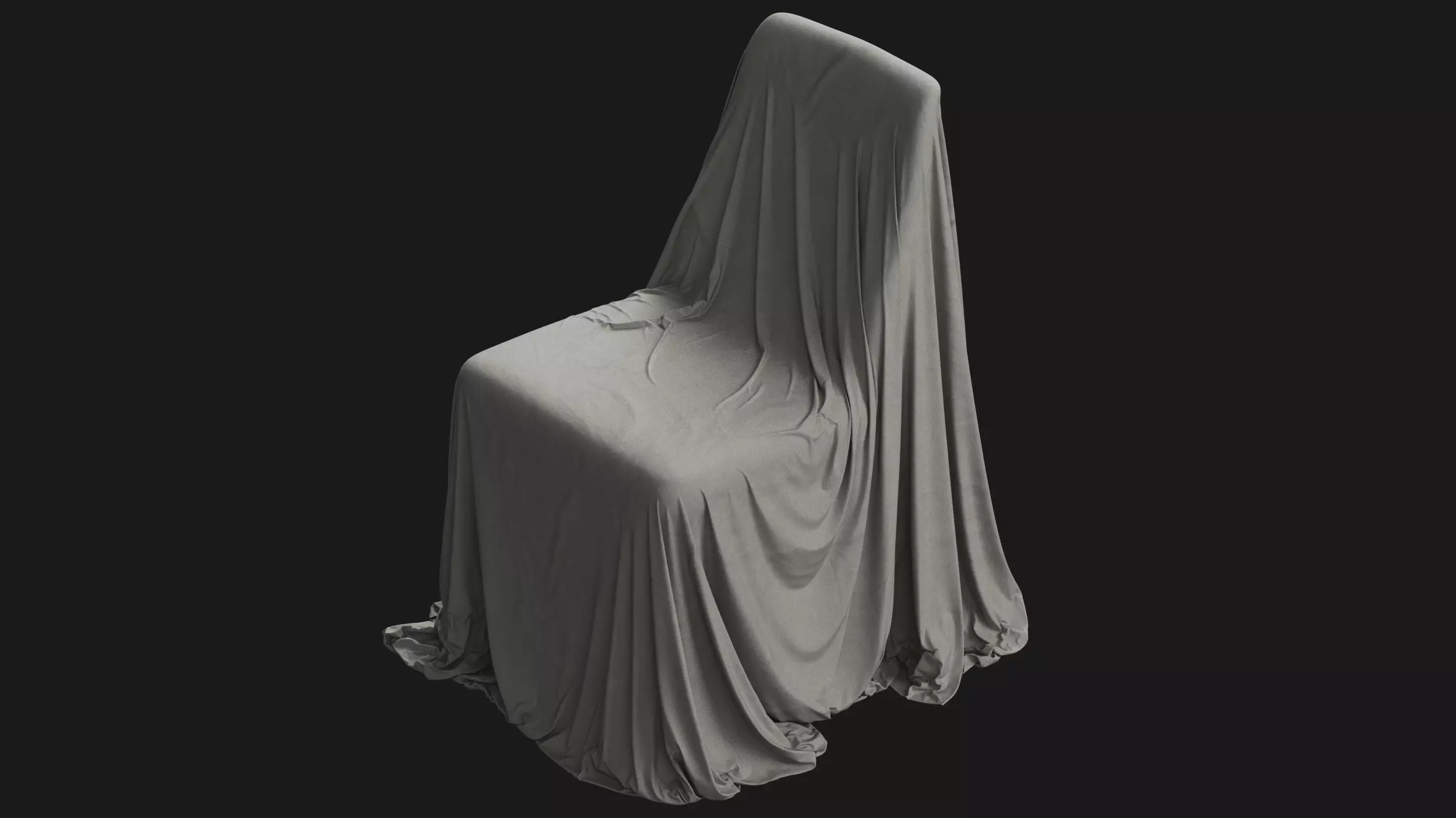 Covered Modern Chair 04 3D model_0