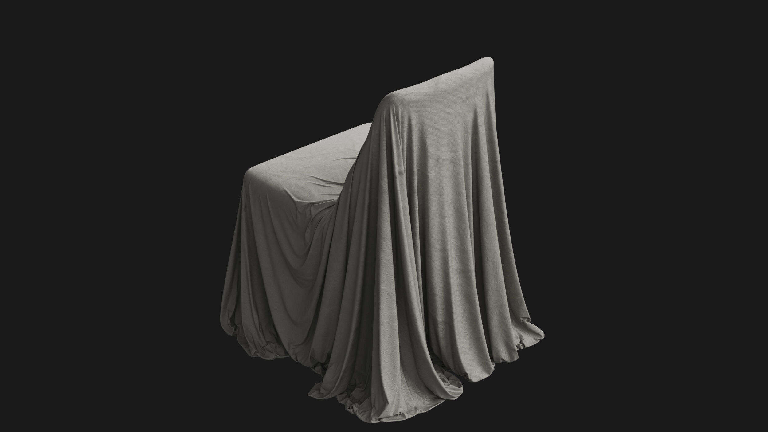 Covered Modern Chair 04 3D model_1