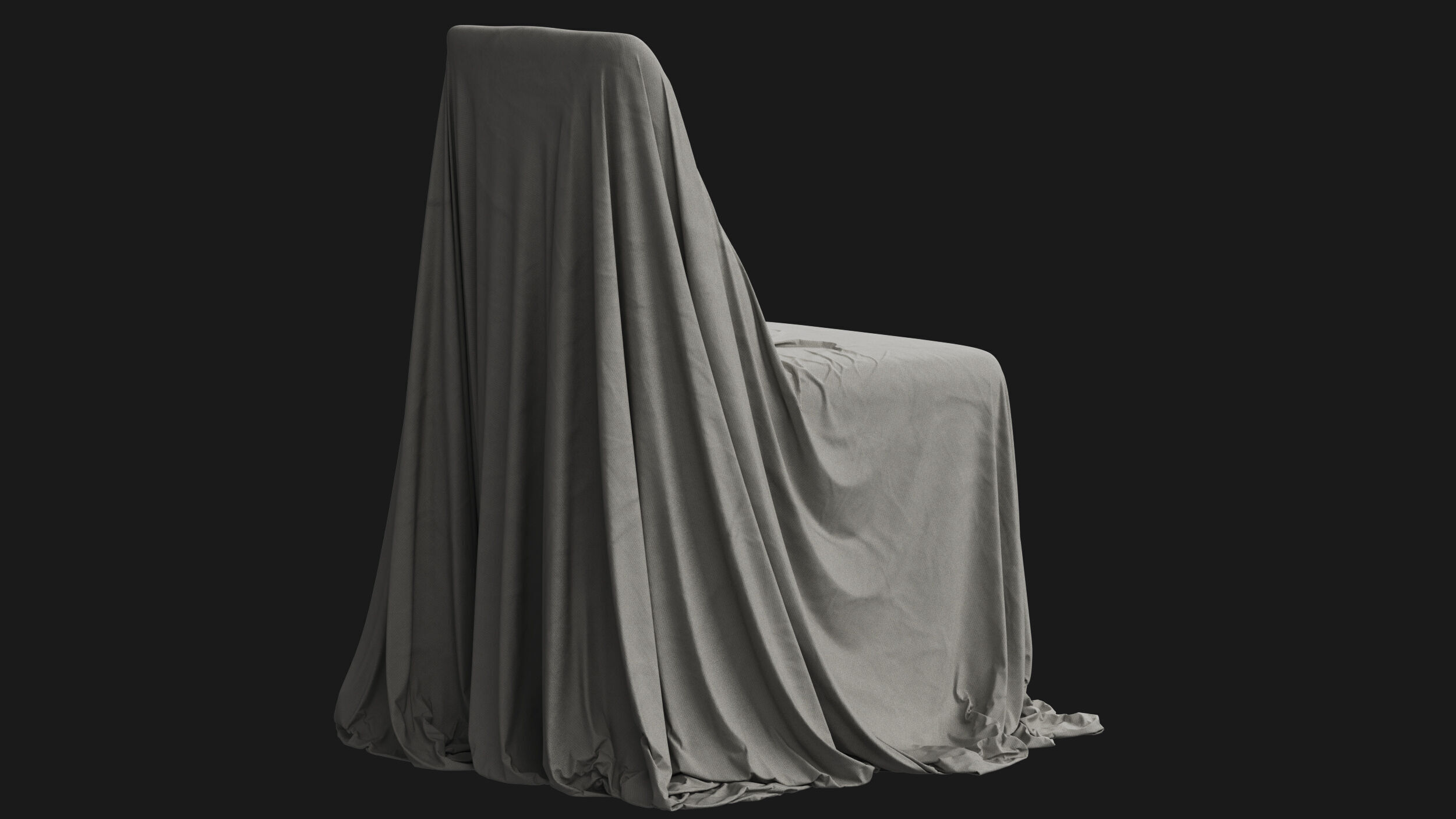 Covered Modern Chair 04 3D model_5