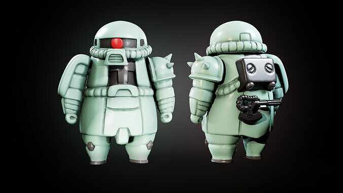 mobile suit zaku 3D print model