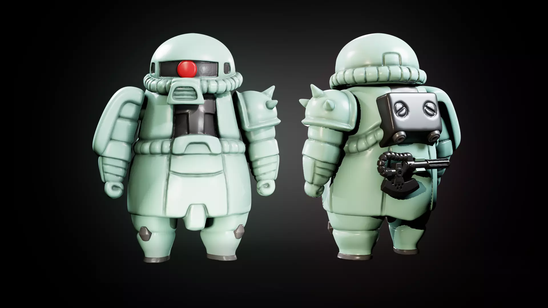 mobile suit zaku 3D print model