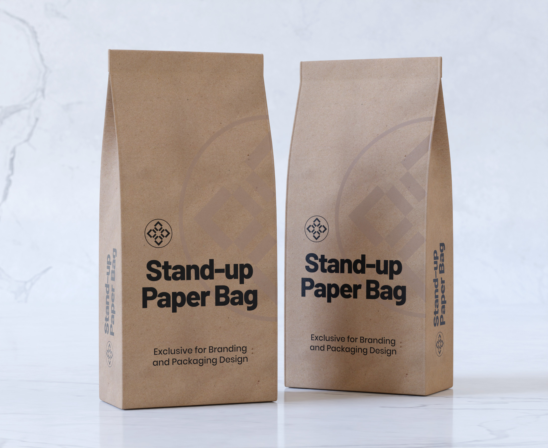 Stand Up Paper Bag 3D model_11