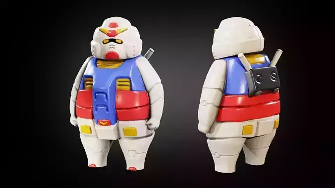 Mobile suit gundam rx78-2 3D print model