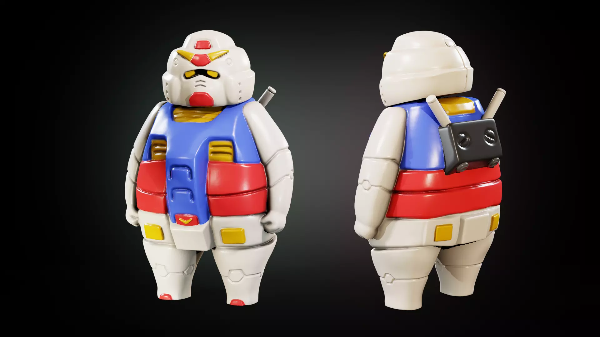 Mobile suit gundam rx78-2 3D print model