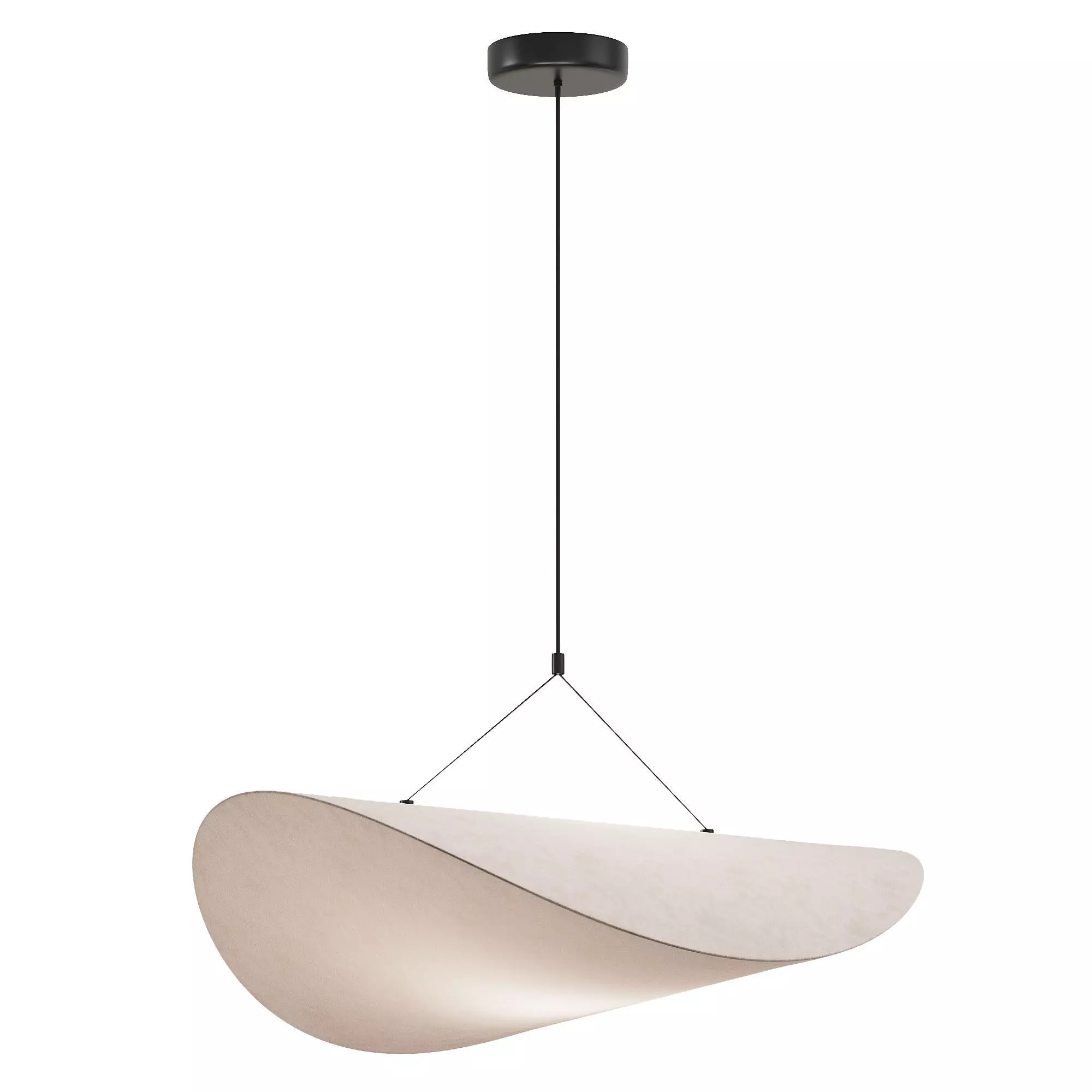 tense Pendant light 3D model_0