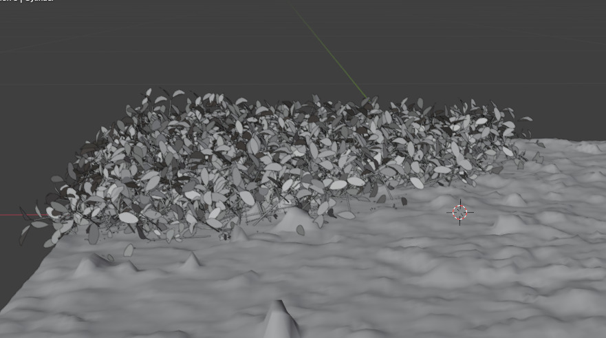 10 type of Plant Grass collection 3D model_22