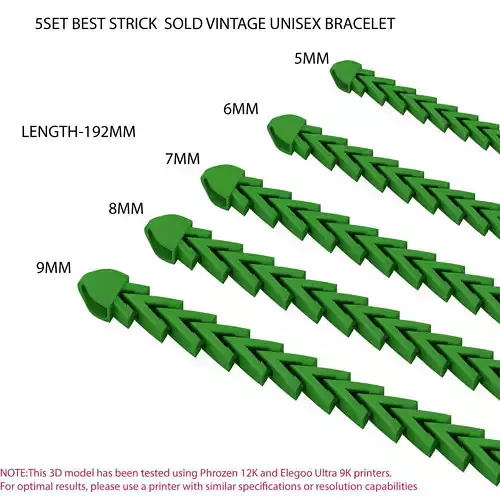 5 SET OF BEST STRICK SOLD VINTAGE UNISEX BRACELET 