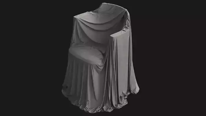 Covered Modern Chair 05