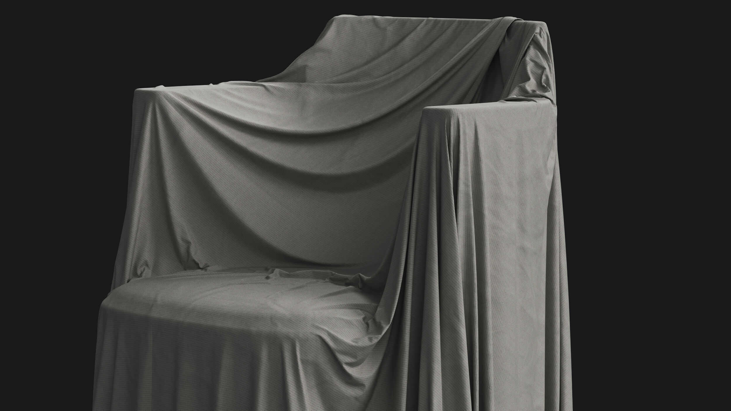 Covered Modern Chair 05 3D model_6