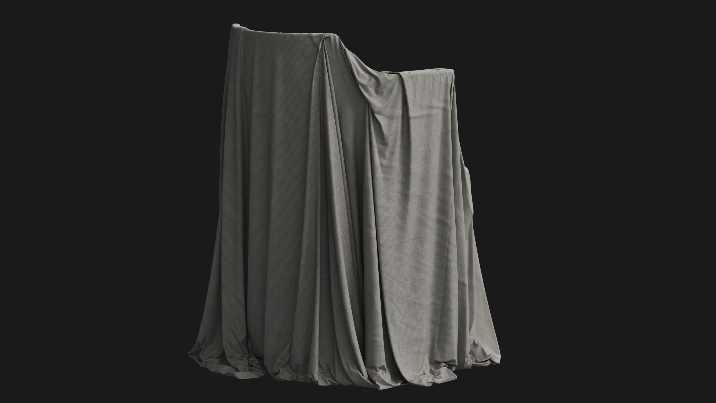 Covered Modern Chair 05 3D model_5