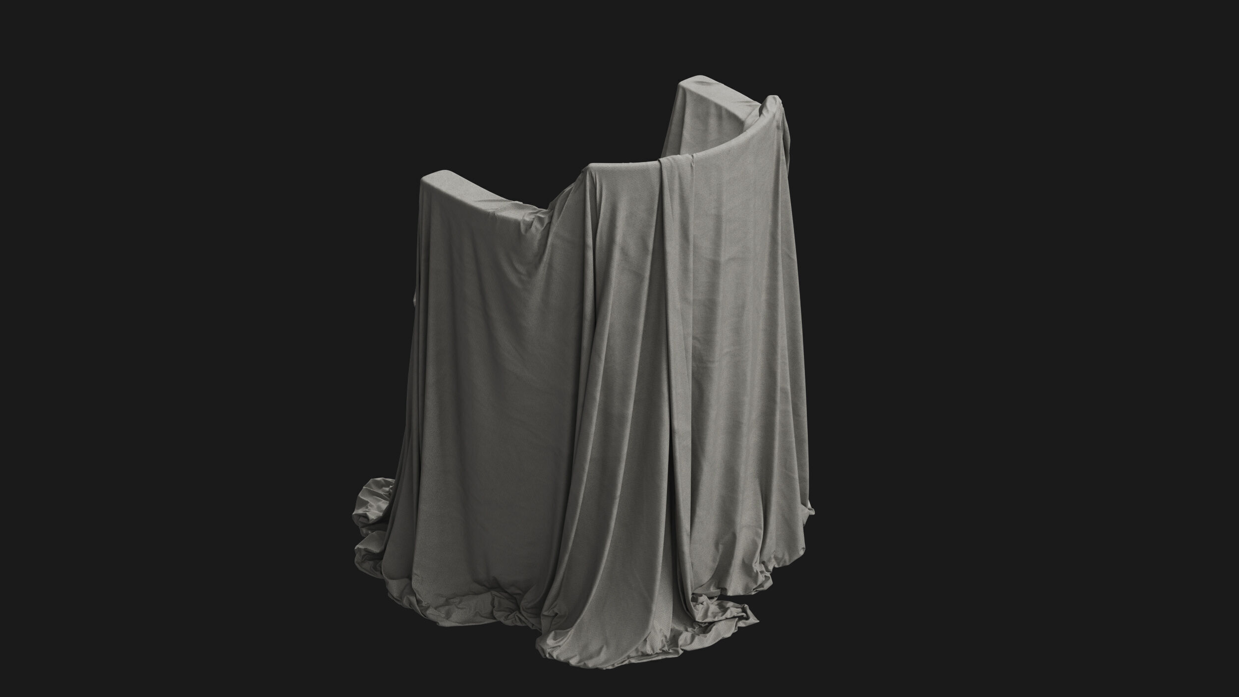 Covered Modern Chair 05 3D model_1