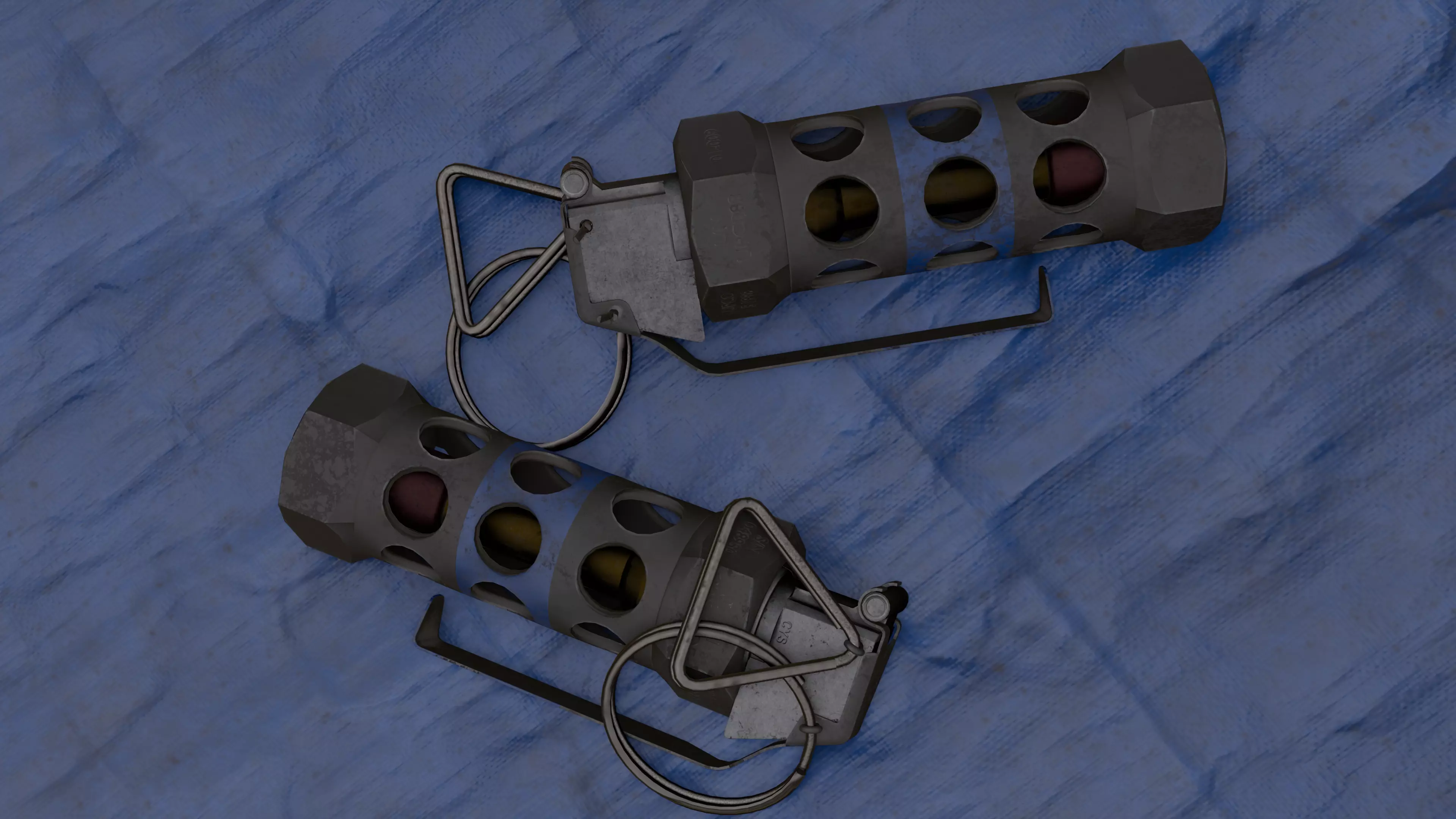 M84 Flashbang Grenade 3D model_7