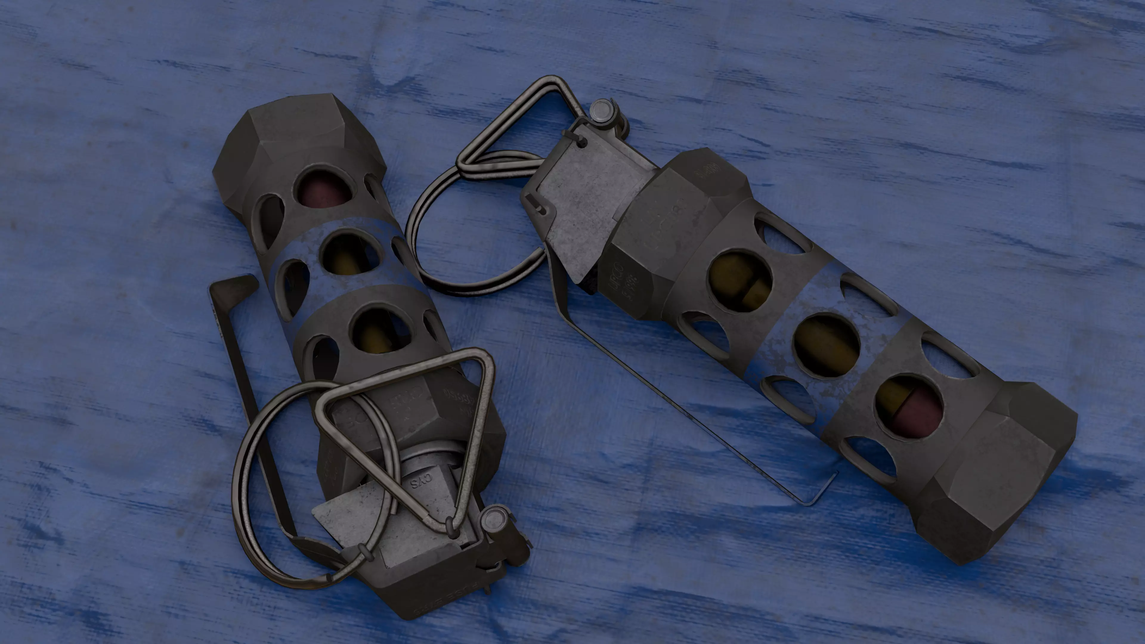 M84 Flashbang Grenade 3D model_6