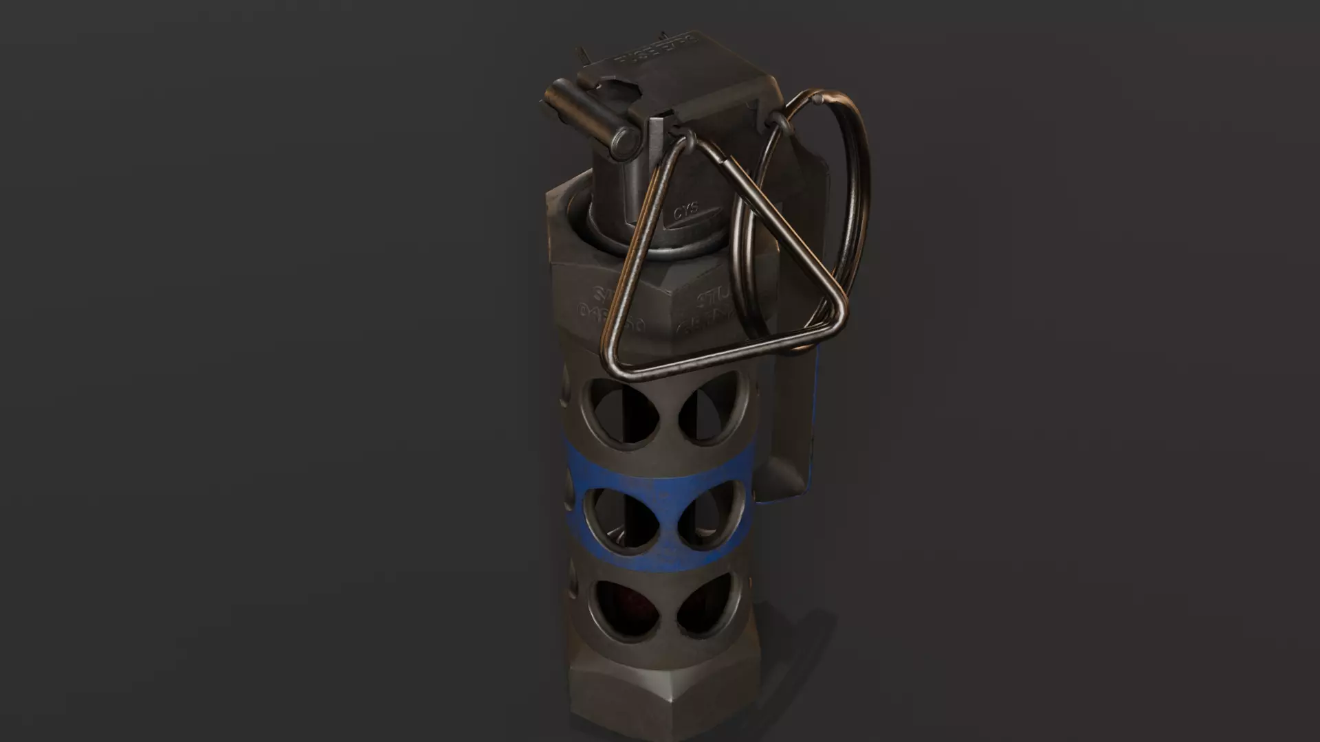 M84 Flashbang Grenade 3D model_0