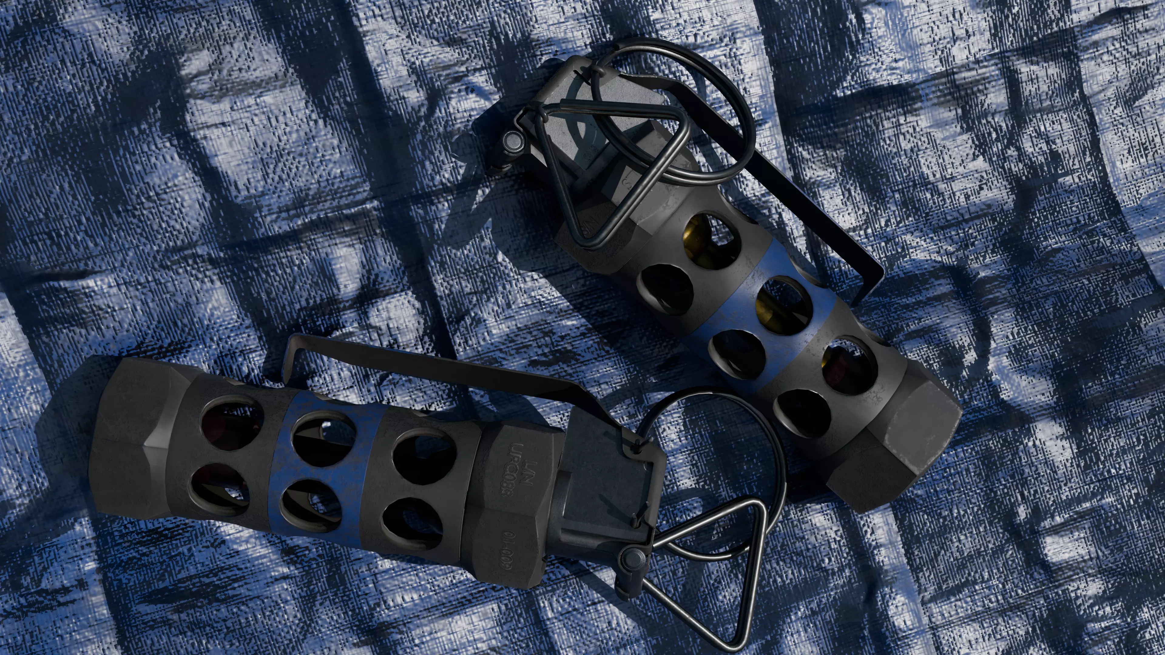 M84 Flashbang Grenade 3D model_8