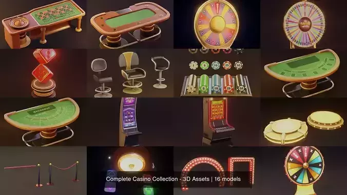 Complete Casino Collection - 3D Assets 