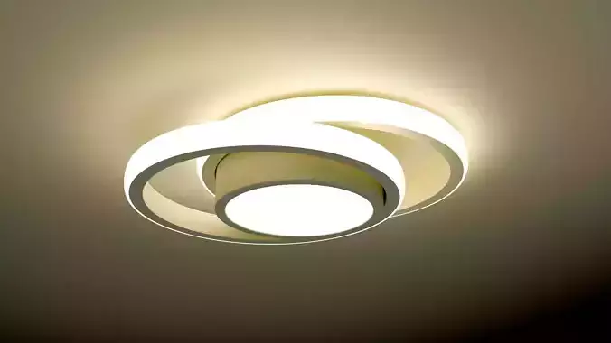 modern ceiling ring light smart home LED Lighting 3D model