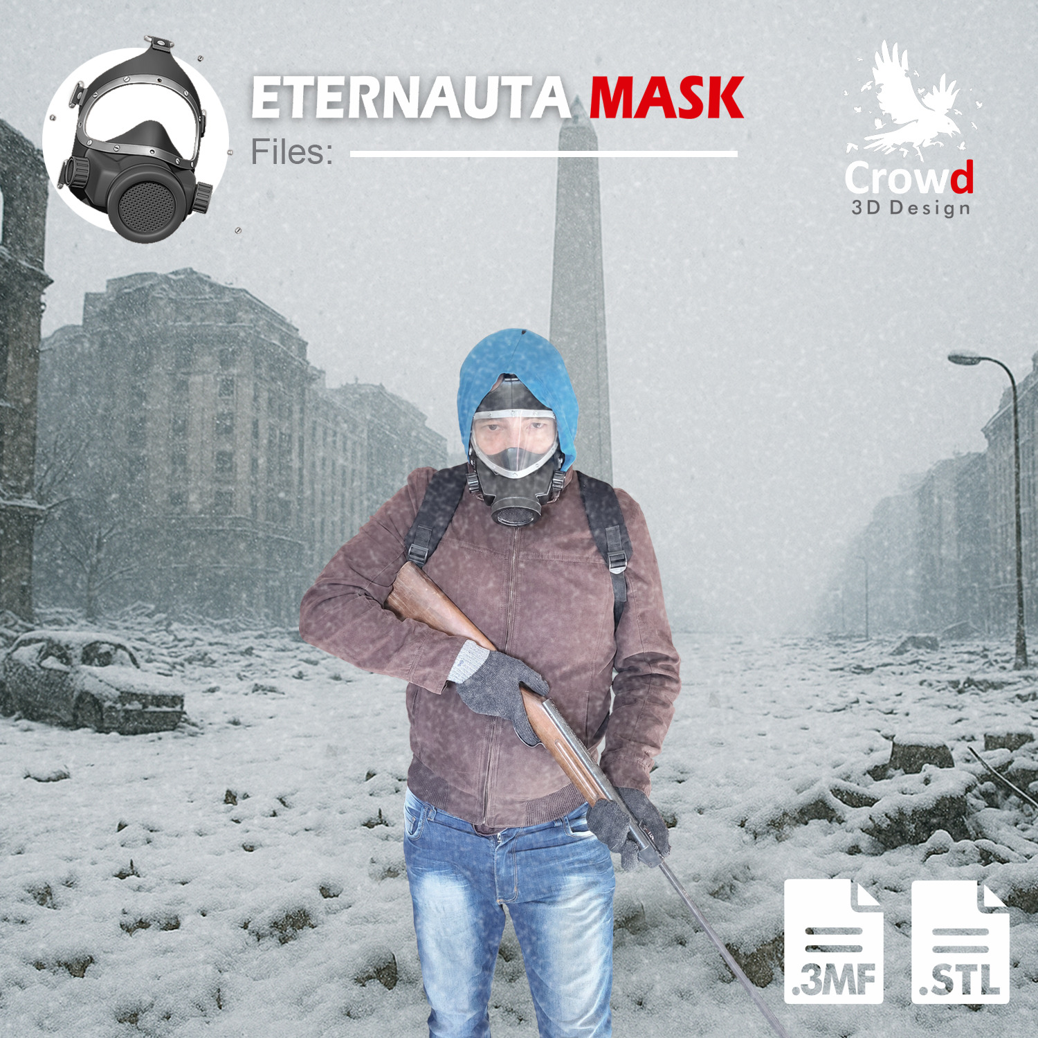 ETERNAUTA MASK 3D print model_3